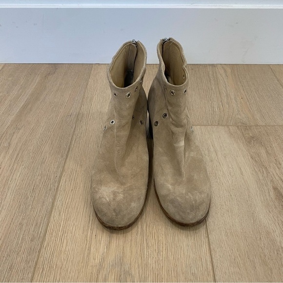 Rag & Bone Willow Boot Grommets Sand Tan Suede Womens 9.5 - Picture 5 of 8